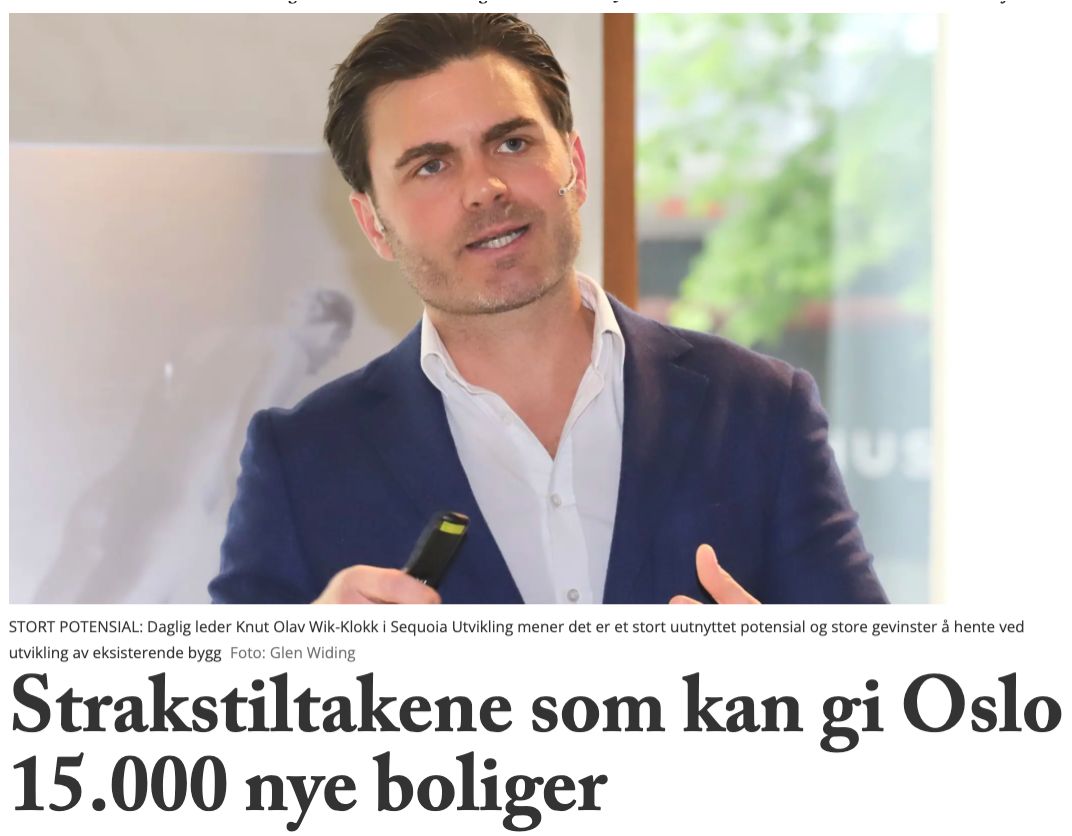 Strakstiltak som kan gi Oslo 15 000 nye boliger